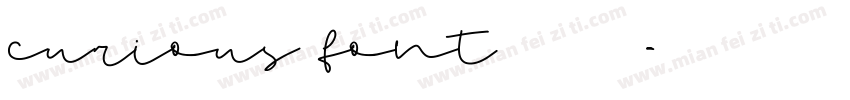curious font 作者二栋A字体转换